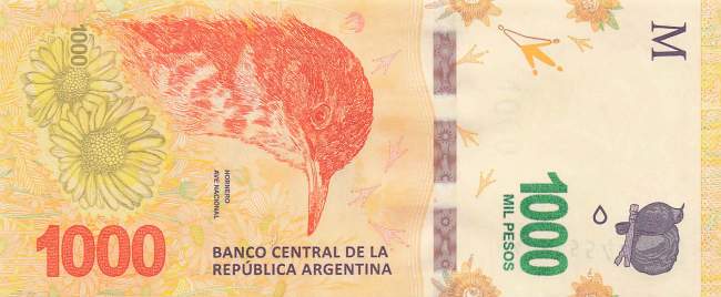 1000 Pesos Argentinien 2017